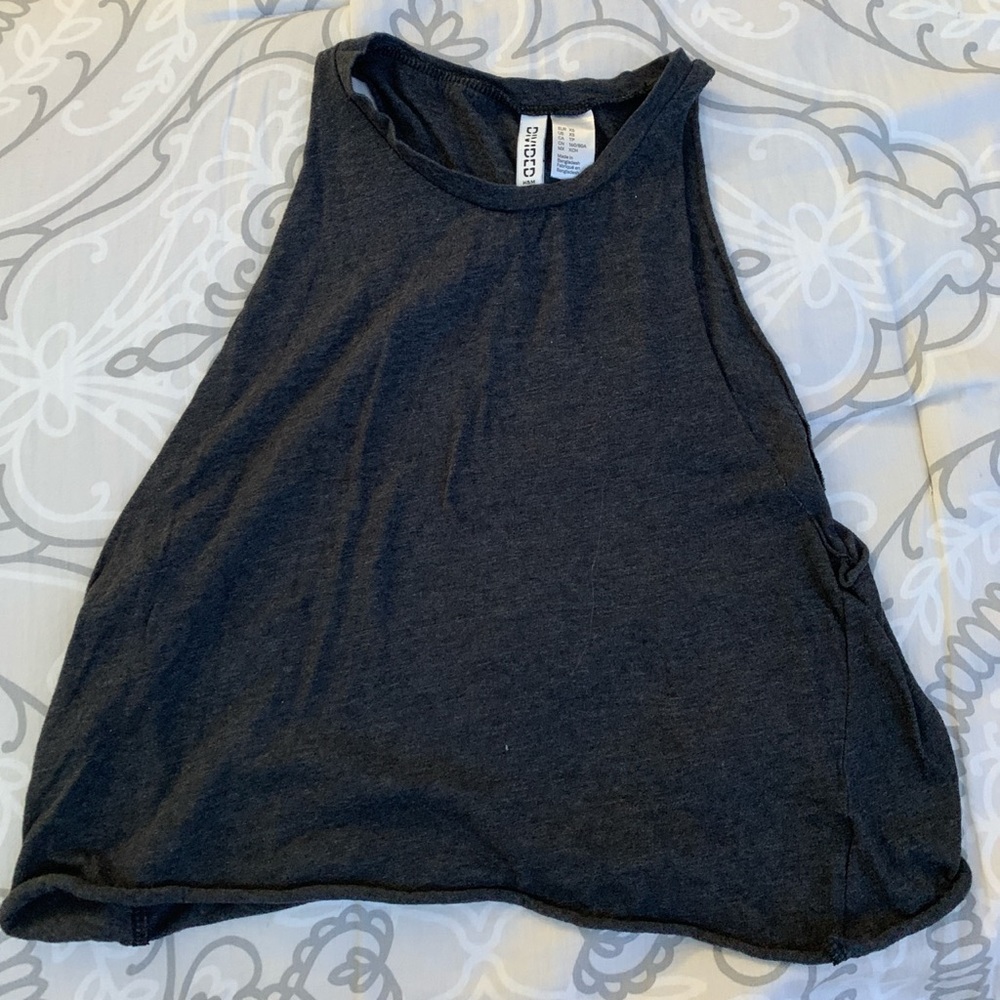 charcoal tank top